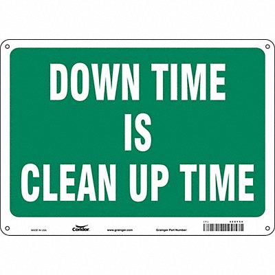 Safety Sign 10 in x 14 in Aluminum