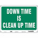 Safety Sign 10 in x 14 in Polyethylene