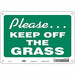 J9908 Safety Sign 7 in x 10 in Aluminum