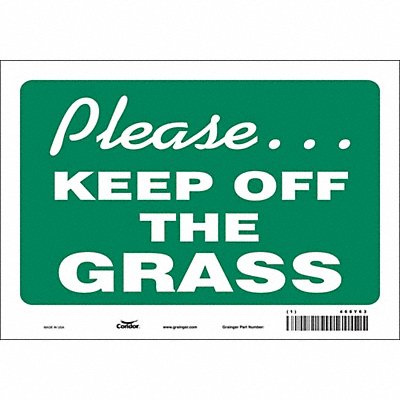J9908 Safety Sign 7 in x 10 in Vinyl