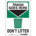 Safety Sign 10 in x 7 in Vinyl