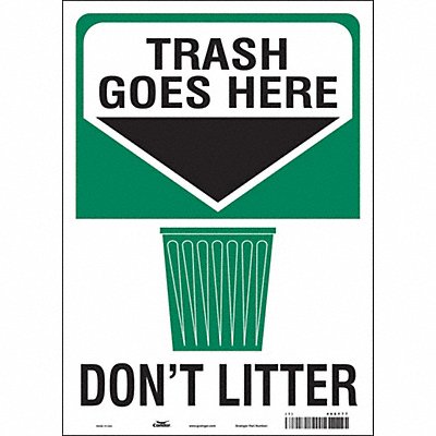 Safety Sign 14 in x 10 in Vinyl