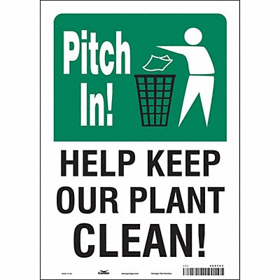 Safety Sign 14 in x 10 in Vinyl