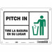 Safety Sign 7 in x 10 in Aluminum