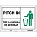 Safety Sign 10 in x 14 in Aluminum