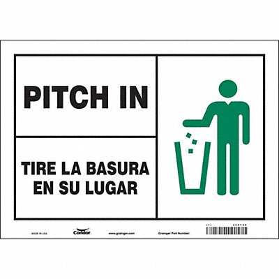 Safety Sign 10 in x 14 in Vinyl