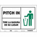 Safety Sign 10 in x 14 in Vinyl