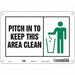 Safety Sign 7 in x 10 in Aluminum