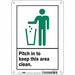 Safety Sign 10 in x 7 in Aluminum