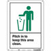 Safety Sign 14 in x 10 in Aluminum