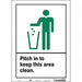Safety Sign 14 in x 10 in Vinyl