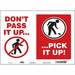 Safety Sign 10 in x 14 in Vinyl