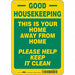 Safety Sign 10 in x 7 in Aluminum