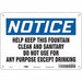Safety Sign 7 in x 10 in Aluminum