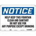 Safety Sign 10 in x 14 in Aluminum