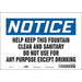 Safety Sign 7 in x 10 in Vinyl