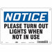 J9942 Safety Sign 7 in x 10 in Polyethylene