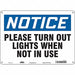 J9942 Safety Sign 10 in x 14 in Polyethylene