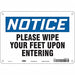 Safety Sign 7 in x 10 in Aluminum