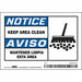 Safety Sign 3 1/2 in x 5 in Vinyl PK5