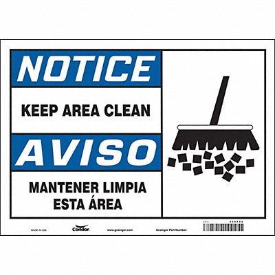 Safety Sign 10 in x 14 in Vinyl