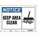 Safety Sign 10 in x 14 in Aluminum