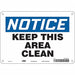 Safety Sign 7 in x 10 in Polyethylene