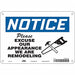 Safety Sign 7 in x 10 in Aluminum