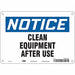Safety Sign 7 in x 10 in Aluminum