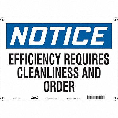 Safety Sign 10 in x 14 in Aluminum