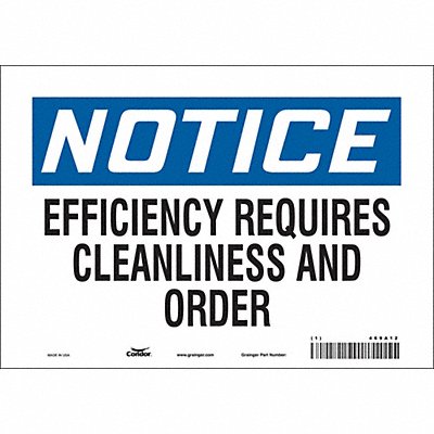Safety Sign 7 in x 10 in Vinyl