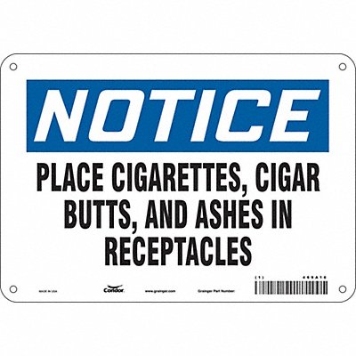 Safety Sign 7 inx10 in Polyethylene