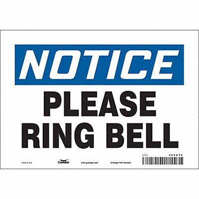 Safety Sign 7 in x 10 in Vinyl
