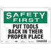 Safety Sign 7 in x 10 in Aluminum