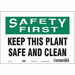 Safety Sign 7 in x 10 in Vinyl