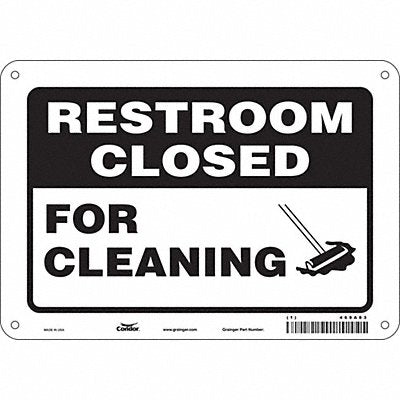 Safety Sign 7 in x 10 in Aluminum