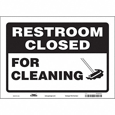 Safety Sign 10 in x 14 in Vinyl