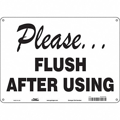 Safety Sign 10 in x 14 in Aluminum