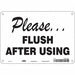 Safety Sign 7 in x 10 in Polyethylene