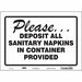 Safety Sign 10 in x 14 in Vinyl