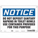 Safety Sign 7 in x 10 in Polyethylene