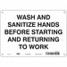 Safety Sign 7 in x 10 in Aluminum