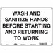 Safety Sign 10 in x 14 in Aluminum