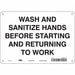Safety Sign 7 in x 10 in Polyethylene