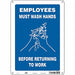 Safety Sign 14 in x 10 in Polyethylene