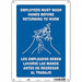 Safety Sign 14 in x 10 in Polyethylene