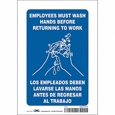 Safety Sign 10 in x 7 in Vinyl