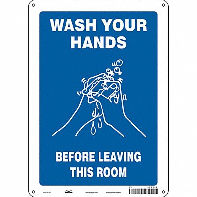 Safety Sign 14 in x 10 in Polyethylene