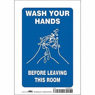 Safety Sign 10 in x 7 in Vinyl