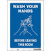 Safety Sign 14 in x 10 in Vinyl